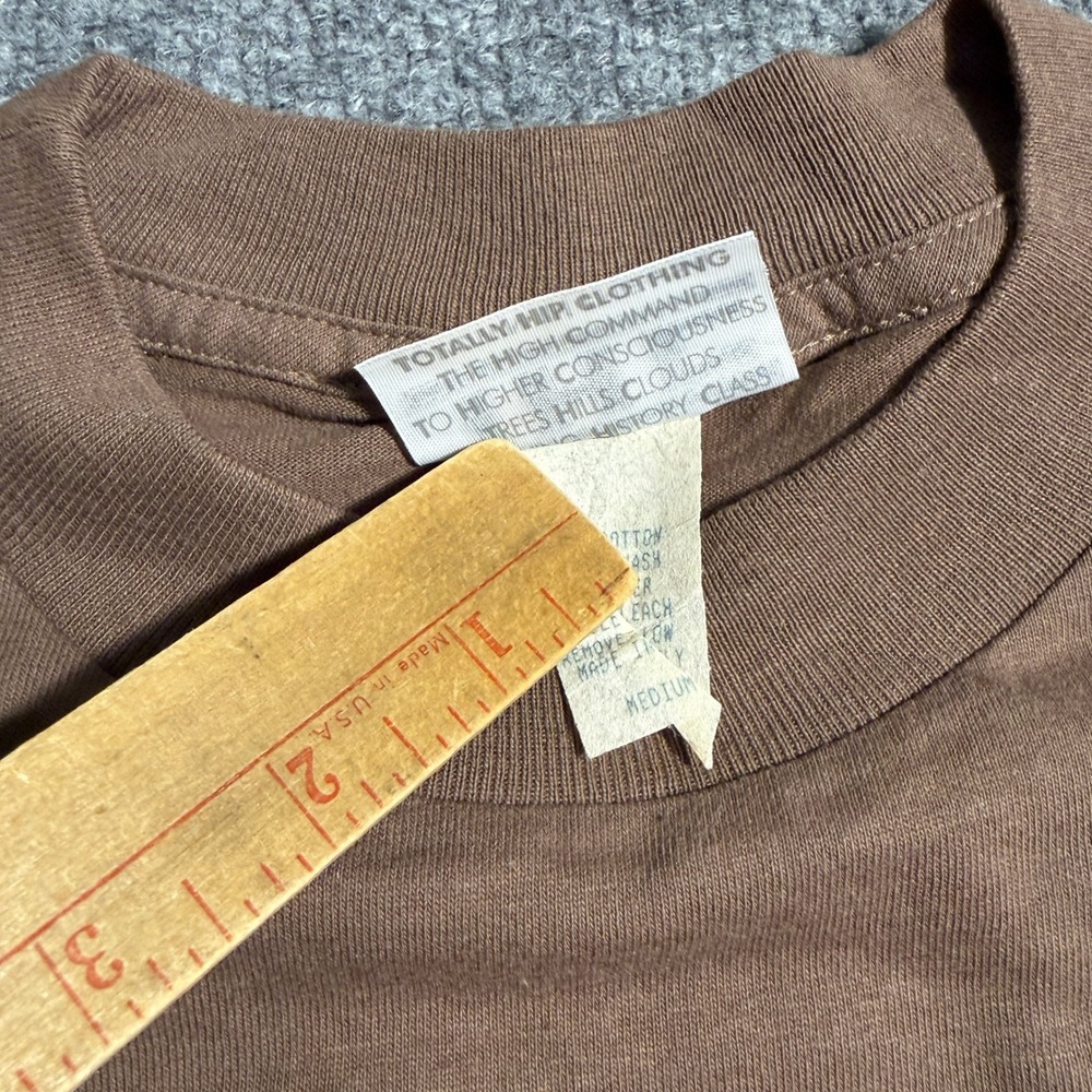 Vintage 90s THC Totally Hip Clothing Alien Mushroom Bong Brown T-Shirt Medium - Picture 5 of 7